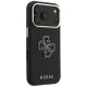 4. Etui Guess Grained & Big Resin Logo na iPhone 18 Pro Max / 17 Pro Max - czarne
