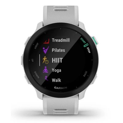 6. Zegarek Garmin Forerunner 55, 42mm MIP White