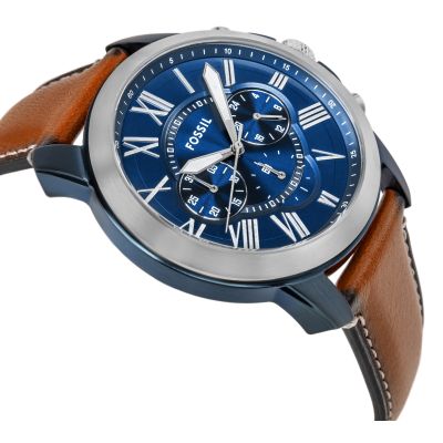 3. Zegarek Męski FOSSIL Grant Leather FS5151 + BOX