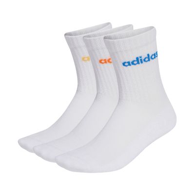 5. Skarpety adidas Linear Crew Cushioned Socks 3 Pairs białe KD1717