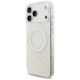3. Etui Guess IML Flowers Electro Pearl Strap MagSafe na iPhone 17 Pro Max - białe