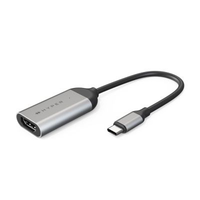 2. HYPER HD-H8K USB Type-C HDMI Stal nierdzewna