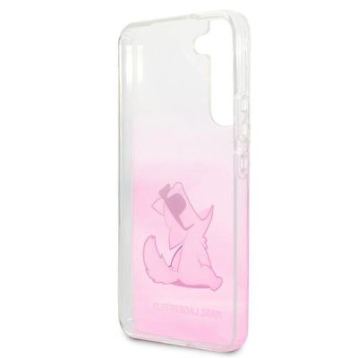 7. Etui Karl Lagerfeld Choupette Eat na Samsung Galaxy S22+ - różowe