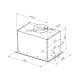 3. Okap do zabudowy MPM MPM-45-OW-06/W 45 cm | silnik BLDC | LED | biały