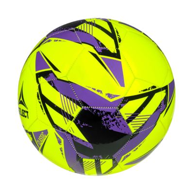 3. Piłka nożna Select Classic v26 żółto-fioletowo-czarna 160076