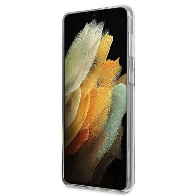 5. Etui Karl Lagerfeld Karl&Choupette na Samsung Galaxy S21+ - przezroczyste