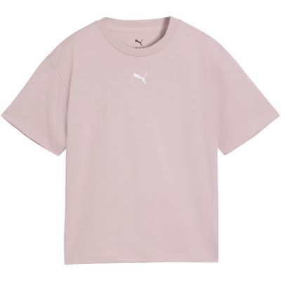 2. Koszulka dla dzieci Puma Ess Centered Cat Logo Boxy Tee różowa 685131 49