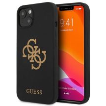 Etui Guess Silicone 4G Logo na iPhone 13 mini - czarne