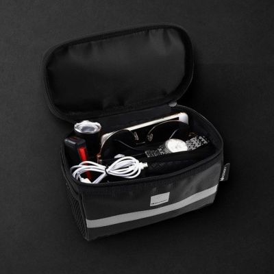 8. Wozinsky torba rowerowa na kierownicę z etui na telefon 2 l czarny (WBB12BK)