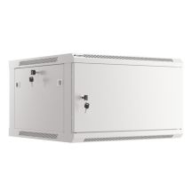 LANBERG SZAFA WISZĄCA RACK 19" 6U 600X600 DRZWI METALOWE SZARA (FLAT PACK) WF01-6606-00S