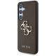 2. Etui Guess Grained Big 4G Logo Small Classic Logo do Samsung Galaxy S25 Plus brązowy
