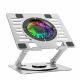 2. Podstawka Wozinsky WDCX-X16-AS CoolBase RGB chłodząca z obrotem 360° pod laptopa i tablet - srebrna