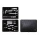ZESTAW DO MANICURE Zwilling Classic Inox – skórzane etui, 10 elementów - Czarny