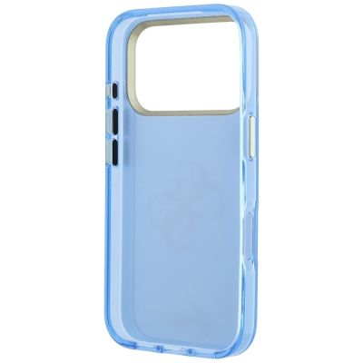 7. Etui Guess IML 4G Script Metal na iPhone 17 Pro / 18 Pro - jasnoniebieskie