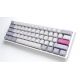4. Ducky One 3 Mini Mist Grey klawiatura Gaming USB Niemiecki Szary
