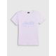 5. T-shirt slim z nadrukiem damski 4F 4FRAW26TTSHF4373-10S