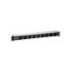 2. Equip 333292 rozdzielacz zasilania PDU 9 x gniazdo sieciowe 1U Czarny, Srebrny