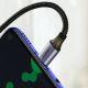13. Kabel Ugreen US255 50125 USB-C (prosty) / USB-C (kątowy) PD QC 60W 3A 2m - szary