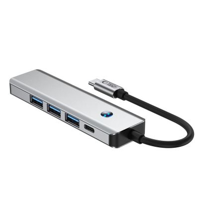 3. Adapter Tech-Protect HB01 HUB Adapter 5w1 USB-C + USB3.0 + HDMI 4K 60Hz + PD100W - szary
