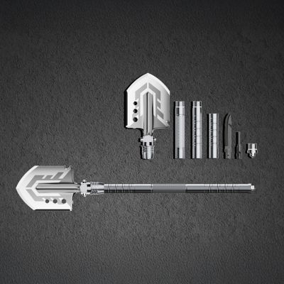 7. Saperka Wozinsky  WSS-211 survival bushcraft wielofunkcyjna nóż zbijak krzesiwo gwizdek harpun 21 w 1 - szara