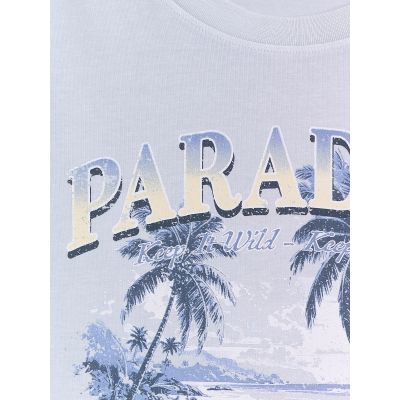 6. T-shirt regular z nadrukiem damski 4F 4FRAW26TTSHF4374-34S