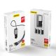 5. Dudao 3w1 ładowarka samochodowa USB 3,4 A wbudowany kabel Lightning / USB Typ C / micro USB czarny (R5ProN black)