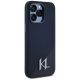 4. Etui Karl Lagerfeld Silicone Shadow Metal Initial MagSafe do iPhone 15 Pro czarny