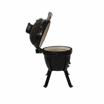 10. Kamado Bono Picnic Ceramic Grill 13” Kamado barbecue/grill Wózek Węgiel drzewny (paliwo) Czarny