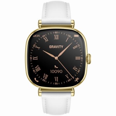 6. Smartwatch Gravity Złoty Bransoleta + Pasek GT32-2
