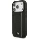 3. Etui Mercedes Leather Star Pattern Stripes MagSafe na iPhone 17 Pro - czarne