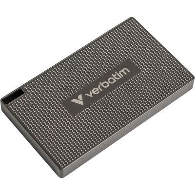 5. Verbatim 32031 Zewnętrzny dysk SSD 1 TB USB Type-C USB 3.2 Gen 2x2 Szary