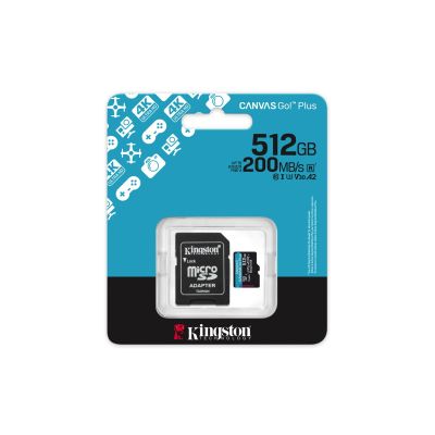 5. KINGSTON microSDXC Canvas Go Plus 512GB + Adapter