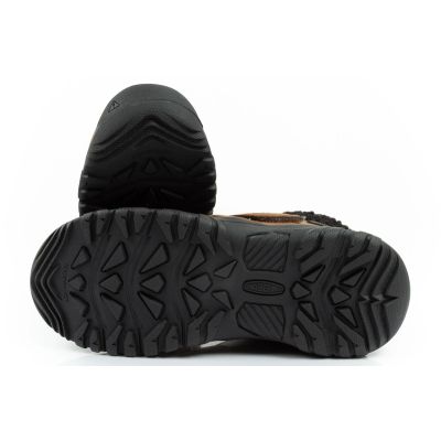 9. Keen buty zimowe dziecięce za kostkę Junior Kootenay wodoodporne brązowe