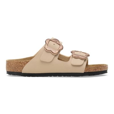 6. Birkenstock klapki ARIZONA FLOWER BUCKLE KIDS 1030439 SANDCASTLE (szerokość standardowa)