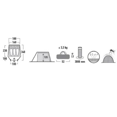 7. Namiot High Peak Kite 3 10189