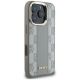 4. Etui DKNY Checkered Pattern Magsafe na iPhone 16 Pro - beżowe