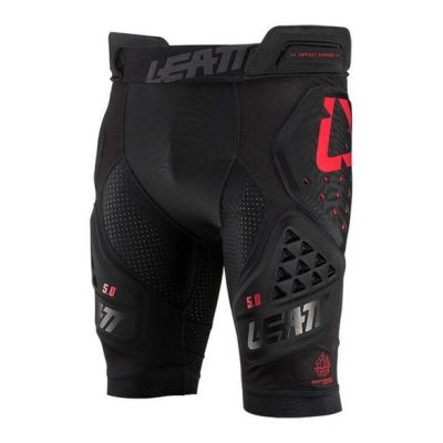 Spodenki z ochraniaczem LEATT Impact Shorts 3DF 5.0 rozmiar L, czarne