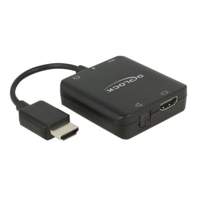 DeLOCK 63276 adapter kablowy HDMI Typu A (Standard) Czarny