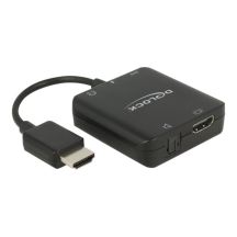 DeLOCK 63276 adapter kablowy HDMI Typu A (Standard) Czarny