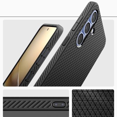 15. Etui Spigen Liquid Air na Samsung Galaxy S25 - czarny-mat