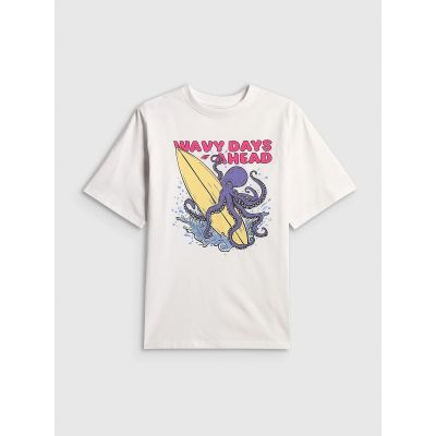 5. T-shirt bawełniany chłopięcy 4F 4FJRSS26TTSHM3904-10S