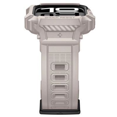6. Pasek Spigen Rugged Armor Pro na Apple Watch 42 mm - beżowy