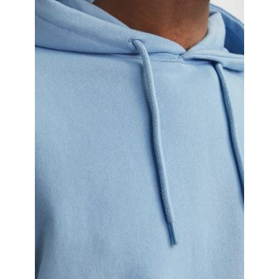 4. Jack&Jones męska bluza z kapturem JJESTAR BASIC SWEAT HOOD NOOS 12257852 CHAMBRAY BLUE