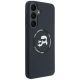 4. Etui Karl Lagerfeld Silicone Karl&Choupette Heads MagSafe na Samsung Galaxy S26 FE - czarne
