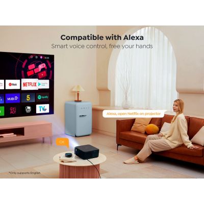 3. Projektor multimedialny Yaber K2s LCD FullHD 1080p z głośnikami JBL - czarny