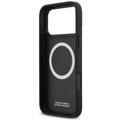 7. Etui BMW M Tricolor Metal Logo MagSafe do iPhone 17 Pro Max - szare