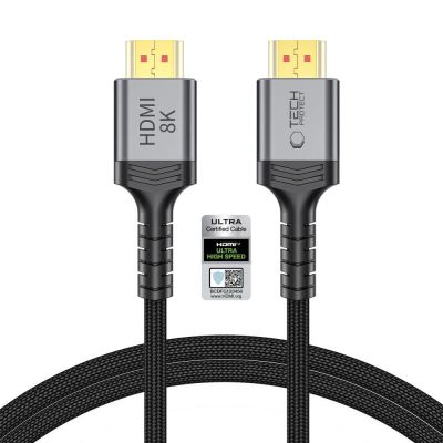 Kabel Tech-Protect UltraBoost HDMI 2.1 4K 120HZ / 8K 60HZ 100 cm - czarny