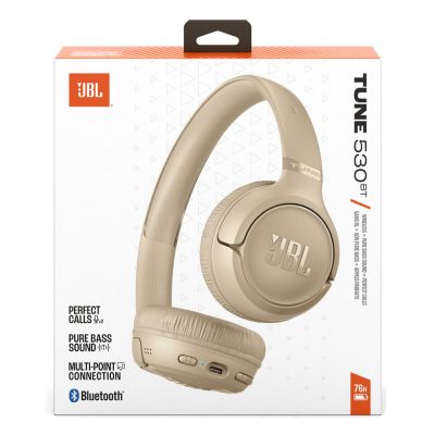 9. JBL TUNE530BTBEG Słuchawki nauszne BT beżowe