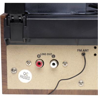 6. Gramofon retro Denver VPR-190MK2 z radiem i wbudowanymi głośnikami