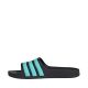 5. Klapki dla dzieci adidas Adilette Aqua Slides czarno-niebieskie JS2497